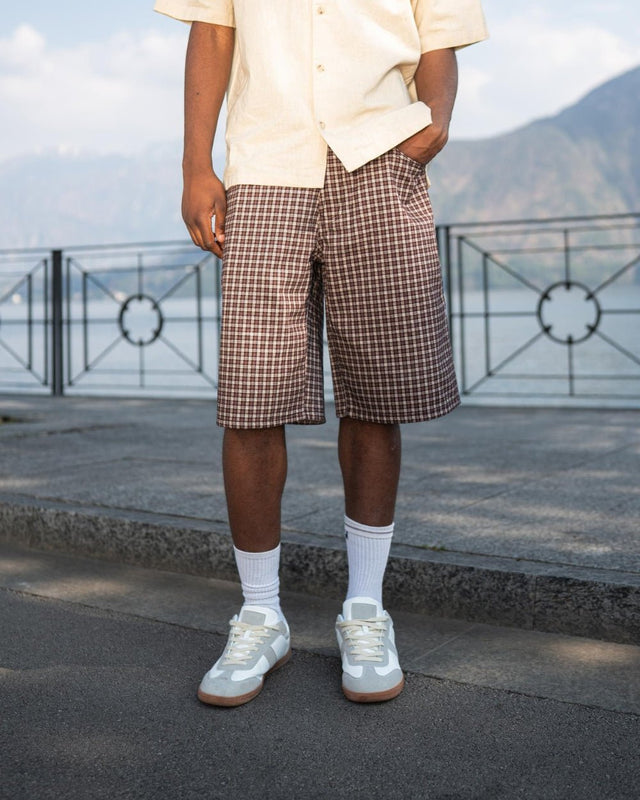 Jorts Checkered Pattern