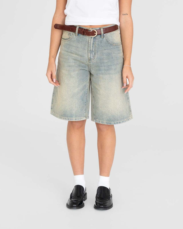 Jorts Light Blue Vintage Wash