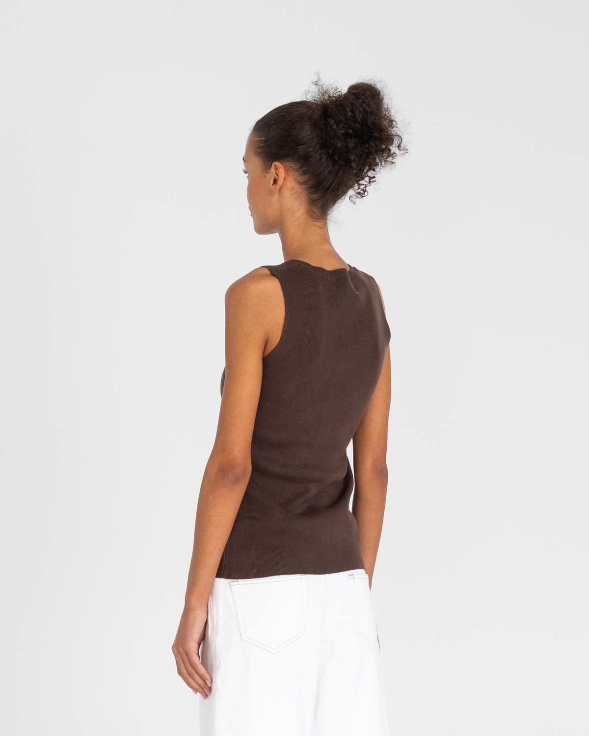 Knit top Brown | Skagen - clothing.dk