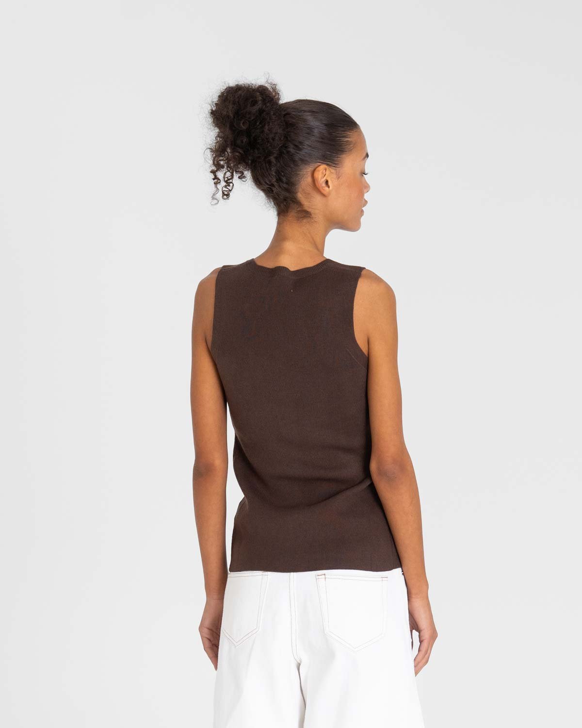 Knit top Brown | Skagen - clothing.dk