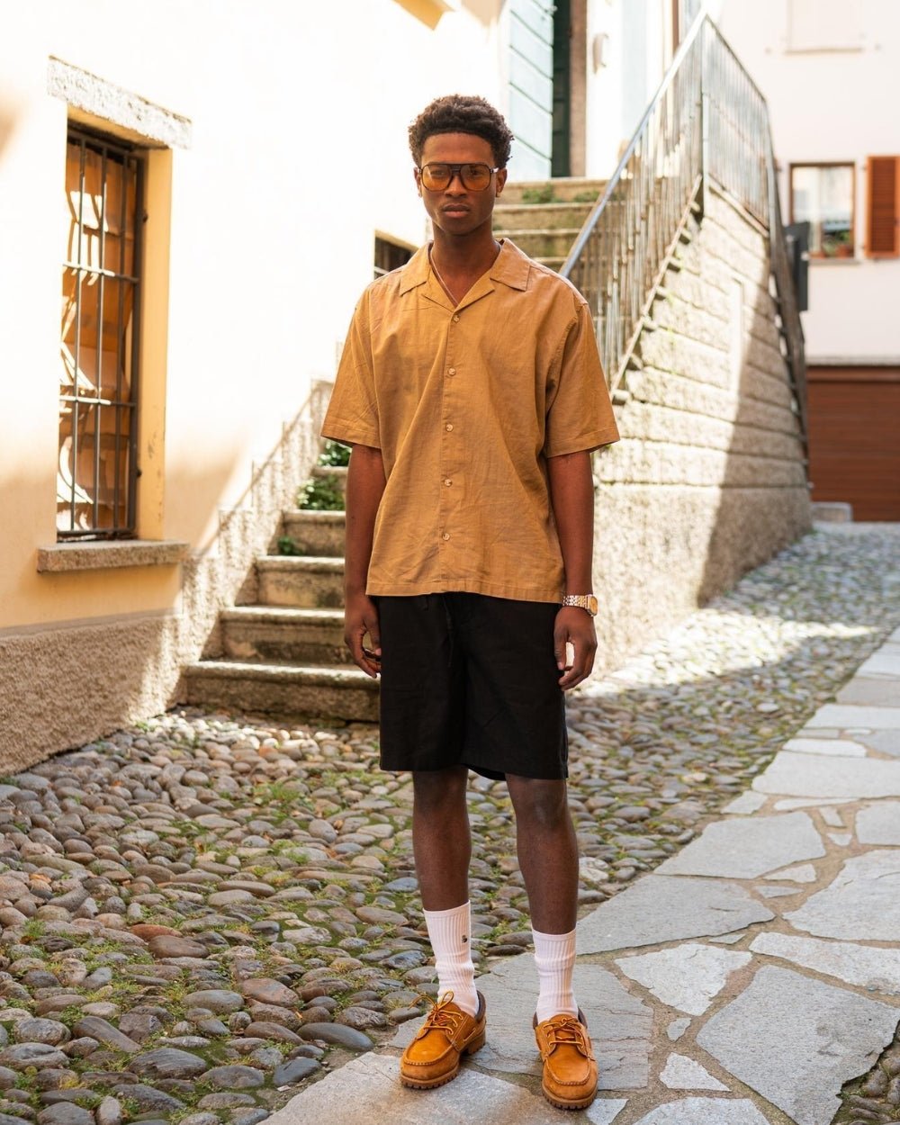 Kortærmet Hørskjorte Mokka | Skagen - clothing.dk