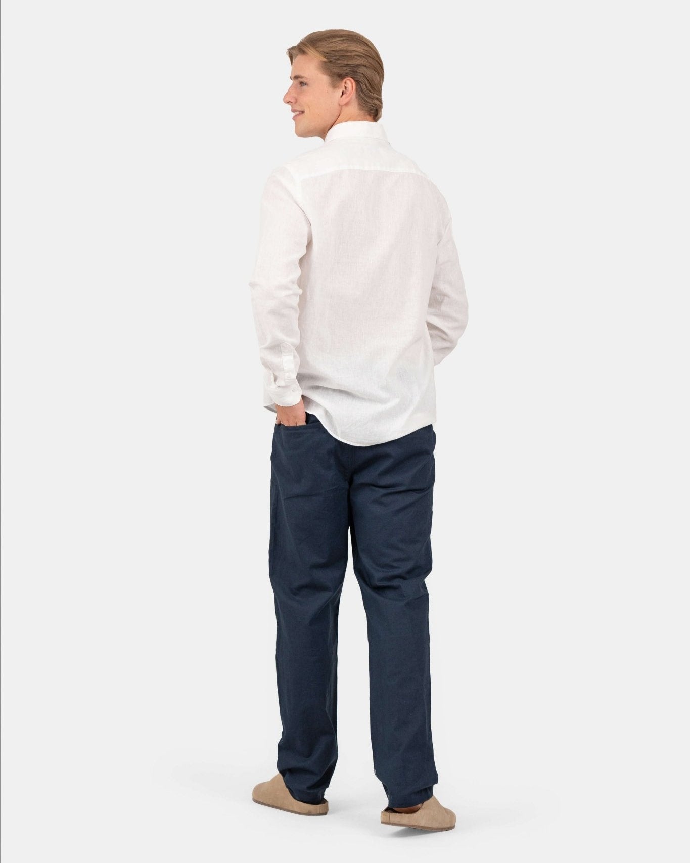 Langærmet Hørskjorte Hvid | Skagen - clothing.dk