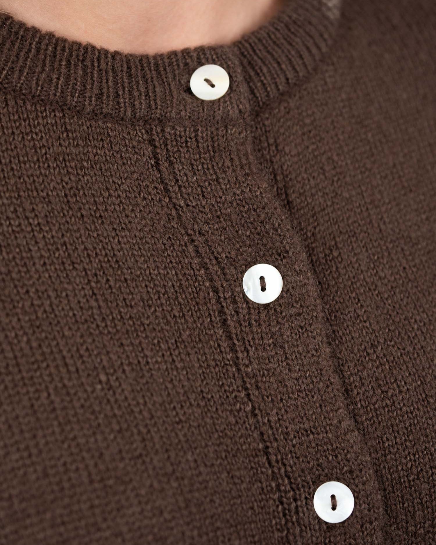 Light Weight Cardigan Brown | Skagen - clothing.dk
