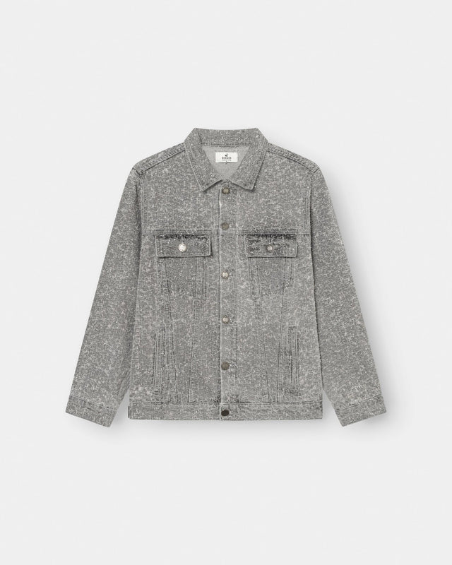 Textured Denim Jacket Grey | Skagen - clothing.dk