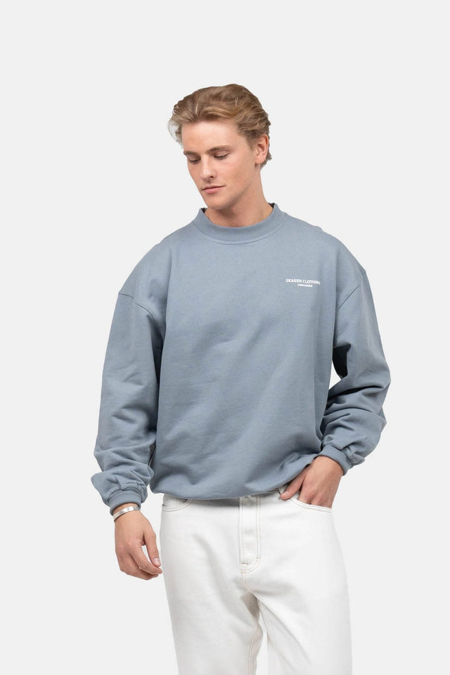 UNMARKED Sweatshirt Blå |  Skagen-clothing.dk