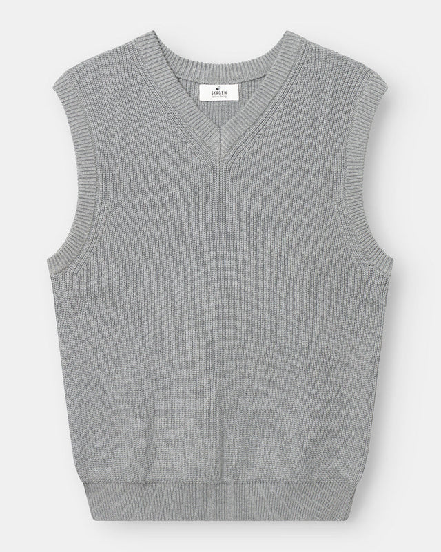 Knitted Vest Grey