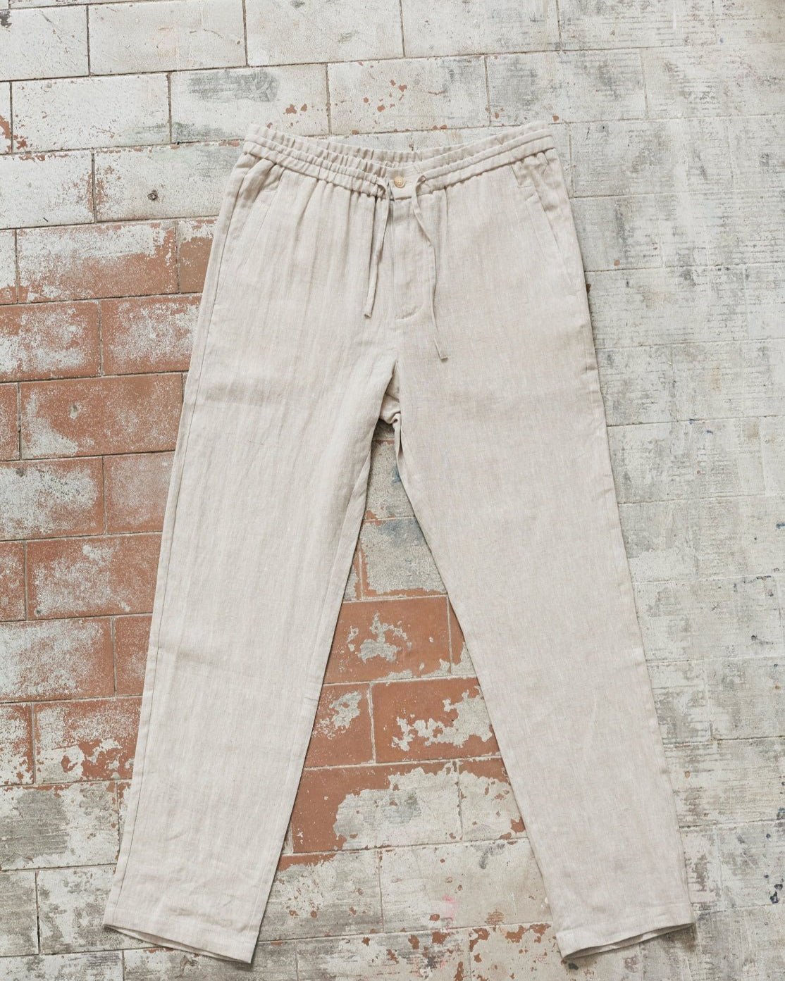 100% Hørbukser Beige | Skagen - clothing.dk